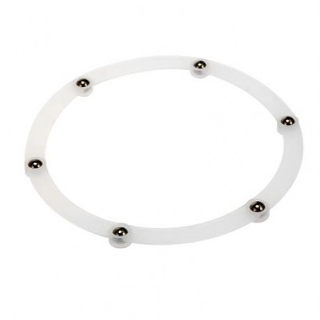 Plastic Round Cake Turntable Rotating Stand (WHITE)