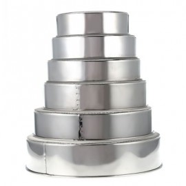 Kitchen Stainless Steel Fine Mesh Flour Sifter 6PCS (SILVER)
