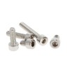 60pcs Stainless Steel Cylinder Hexagon Socket Head Cap Screw (SILVER)