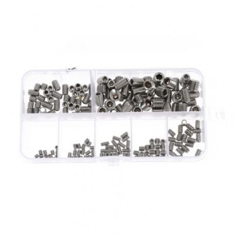 200pcs Allen Head Socket Inner Flat Hex Grub Screw (SILVER)