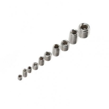200pcs Allen Head Socket Inner Flat Hex Grub Screw (SILVER)
