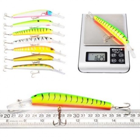 PROBEROS DWMI009 60-PIECE SET ABS PLASTIC CLASSIC FISHING LURES HARD BAIT (COLORMIX)
