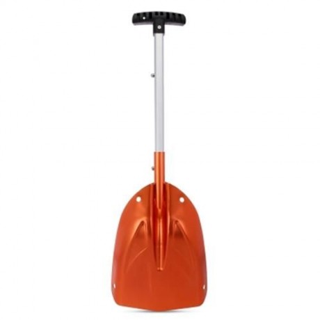 LS - 504 OUTDOOR FOLDABLE SNOW SHOVEL ALUMINUM HANDLE TOOL (ORANGE)