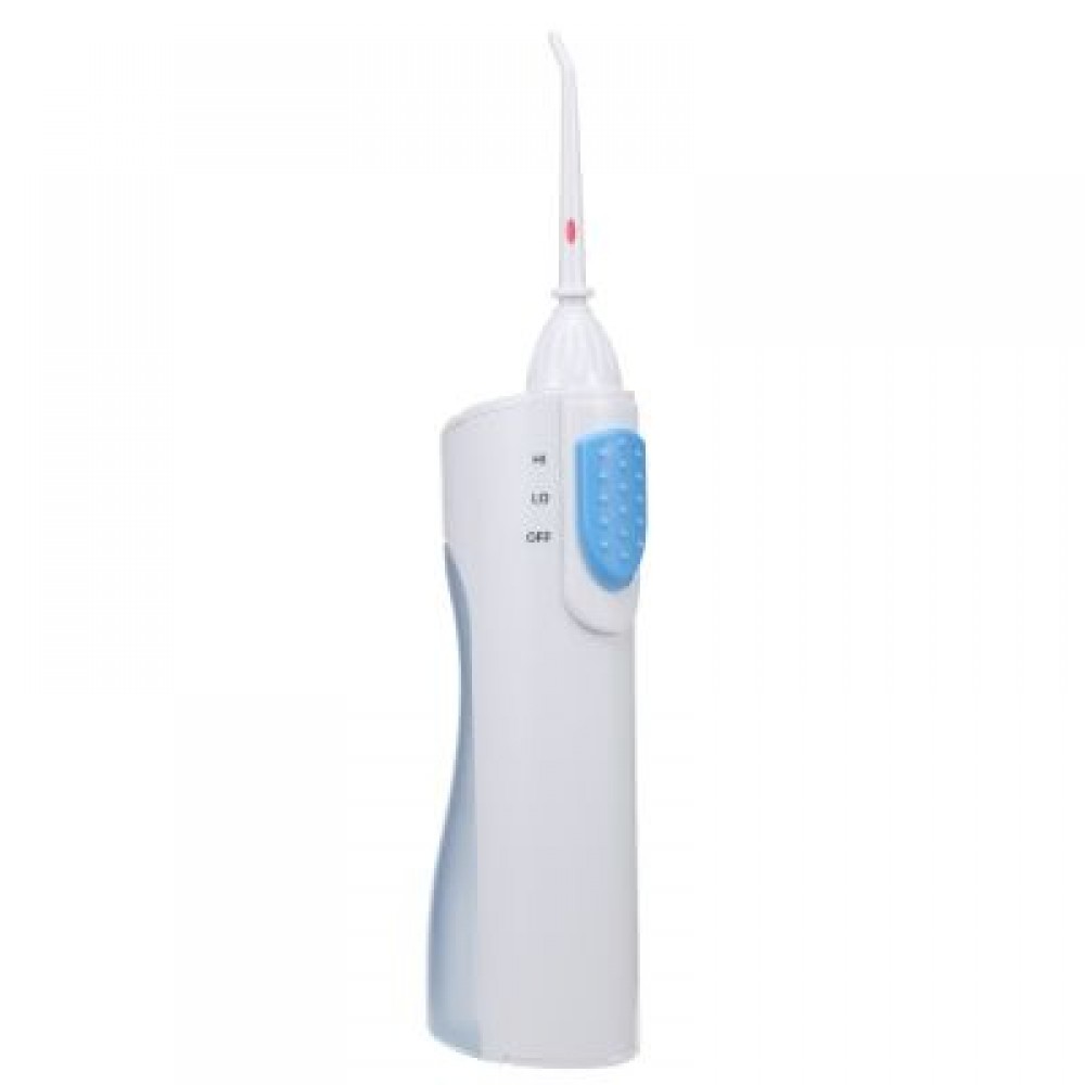 Portable Dry Battery Electric Dental Oral Irrigator (WHITE)
