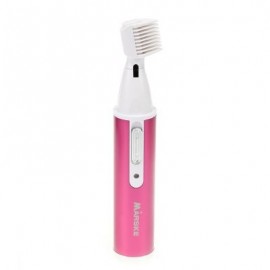 MARSKE 4 in 1 Rechargeable Shaver Epilator Nose Trimmer (PURPLISH RED)