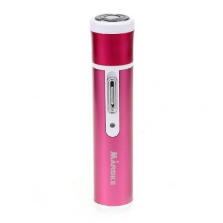 MARSKE 4 in 1 Rechargeable Shaver Epilator Nose Trimmer (PURPLISH RED)