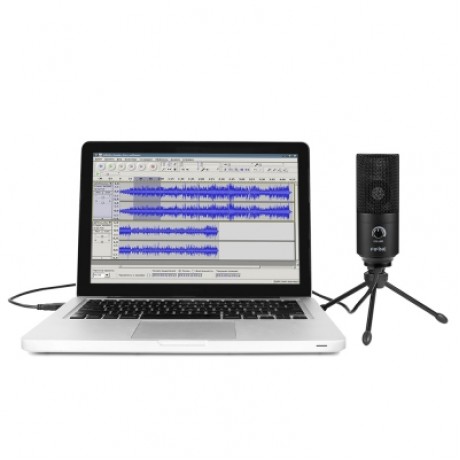 FIFINE K669 USB Wired Microphone with Recording Function for PC Laptop  (BLACK)