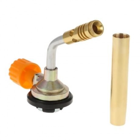 MANUAL IGNITION GAS TORCH FLAMETHROWER WELDING FIRE MAKER (GOLDEN)
