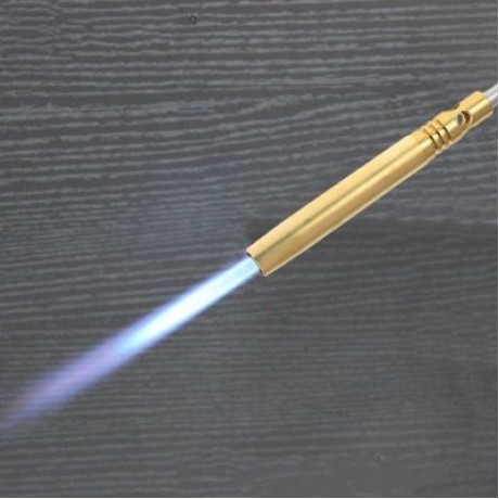 Manual Ignition Gas Torch Flamethrower Welding Fire Maker (GOLDEN)