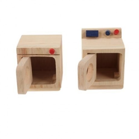 KIDS UTILITY ROOM CHILDREN EDUCATIONAL TOYS MINI WOODEN FURNITURE (WOOD)