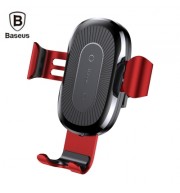 Baseus Wireless Fast Charger Gravity Car Mount (RED)
