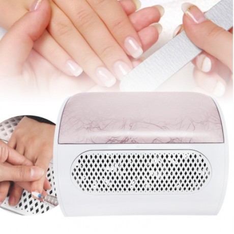 Salon Nail Dust Collector Machine Suction Tool Vacuum Dryer (PINK)