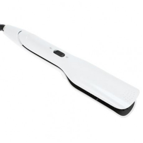 Ceramic Hair Brush Comb Hairbrush Straightening Steam Styler (WHITE)