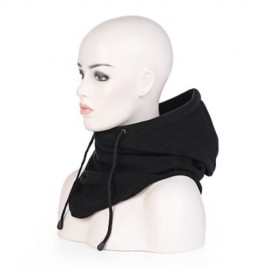 OUTDOOR SKIING THERMAL FLEECE HAT WINDPROOF NECK CAP (BLACK)