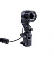 LIGHTDOW E27 SOCKET SINGLE LIGHT BRACKET PHOTOGRAPHY ACCESSORRY (BLACK)