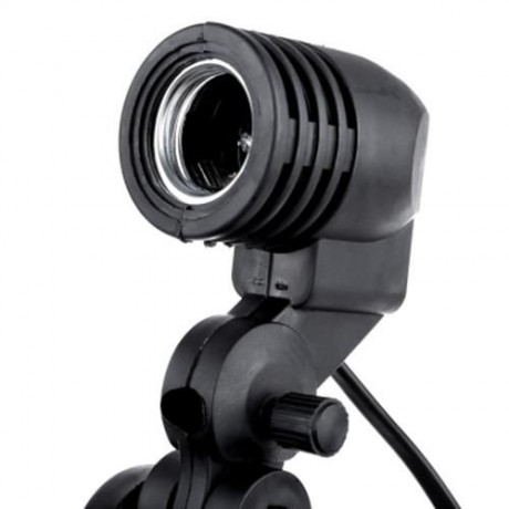 LIGHTDOW E27 SOCKET SINGLE LIGHT BRACKET PHOTOGRAPHY ACCESSORRY (BLACK)