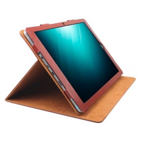 PU Leather Stand Folio Protective Cover for CHUWI Hi13 (BROWN)