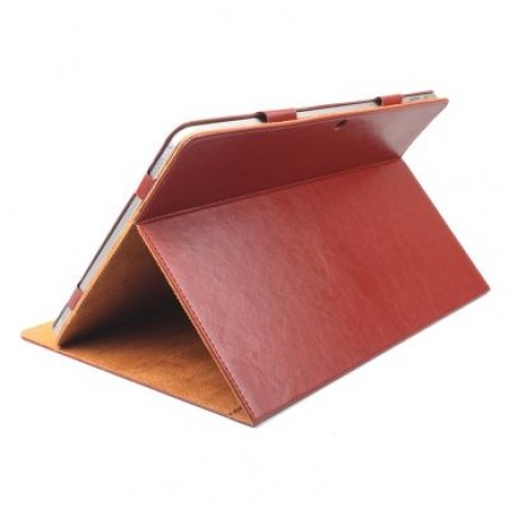 PU Leather Stand Folio Protective Cover for CHUWI Hi13 (BROWN)