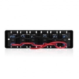 WUPP CS - 596A1 6 GANG 16A 12V SWITCH PANEL FOR VEHICLE (BLACK)