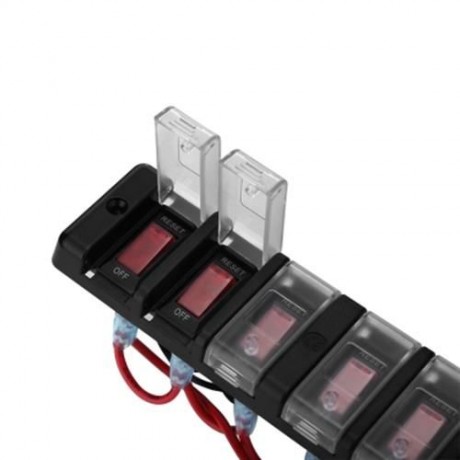 WUPP CS - 596A1 6 GANG 16A 12V SWITCH PANEL FOR VEHICLE (BLACK)