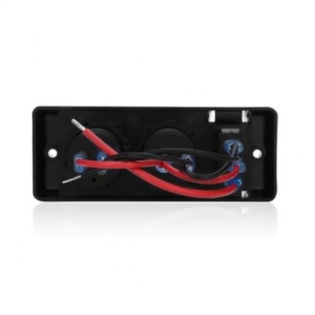 WUPP 3 GANG 5V / 2.1A / 1A SWITCH PANEL FOR VEHICLE (BLACK)