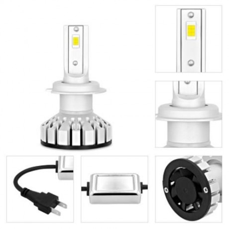 LS01 - R8 H7 AUTO CAR LED HEADLIGHT 100W 10000LM (SILVER WHITE)