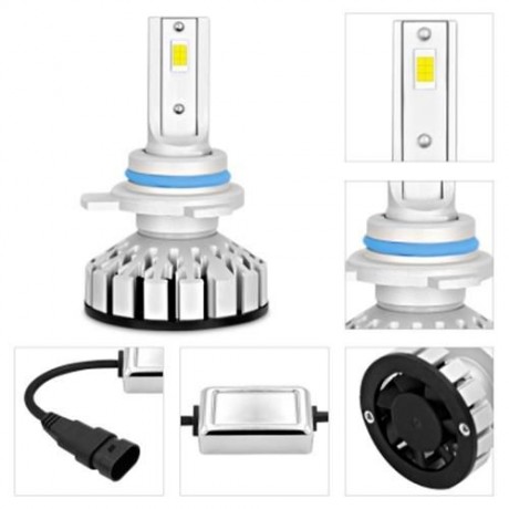 LS01 - R8 9012 / HIR2 AUTO CAR LED HEADLIGHT 100W 10000LM (SILVER WHITE)