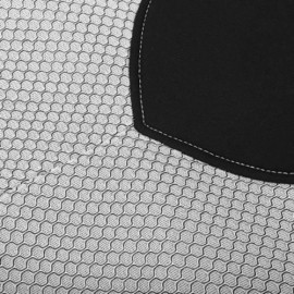 AUTO CARE AIR MESH POLYESTER FABRIC CAR SEAT PROTECTOR 9PCS (WHITE)