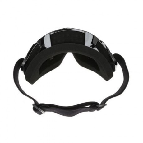 WINDPROOF MOTORCYCLE MOTOCROSS GOGGLES CYCLING SKIING GLASSES (BLACK)