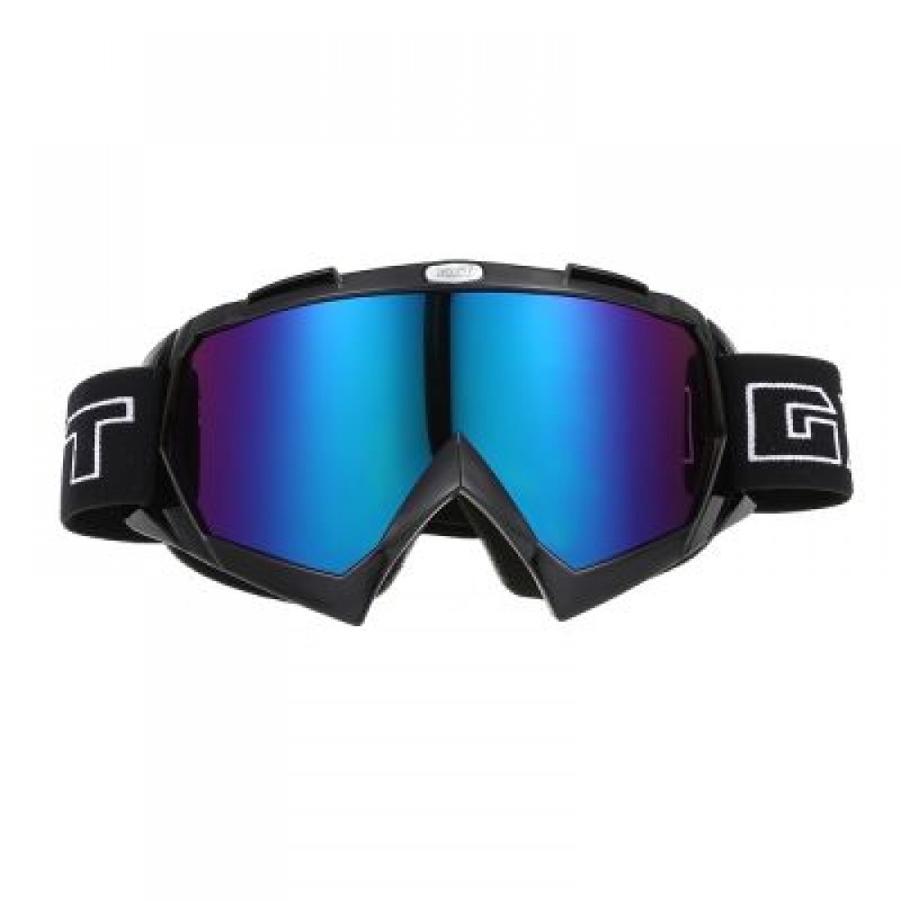 Windproof Motorcycle Motocross Goggles Cycling Skiing Glasses (BLACK)