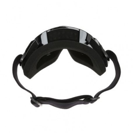 Windproof Motorcycle Motocross Goggles Cycling Skiing Glasses (BLACK)