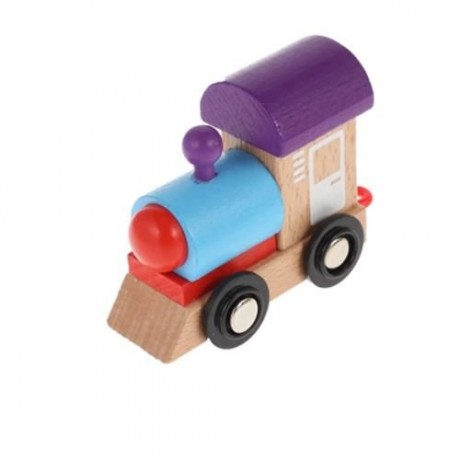 DIGITAL WOODEN TRAIN BUILDING BLOCK PUZZLE TOY 11PCS (COLORMIX)