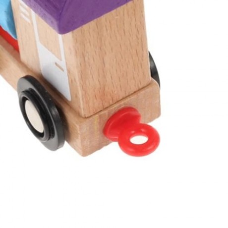 DIGITAL WOODEN TRAIN BUILDING BLOCK PUZZLE TOY 11PCS (COLORMIX)