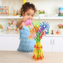 DIY GEOMETRY PLUG PUZZLE BUILDING BLOCKS ACTION TOY 800PCS (MULTICOLOR)