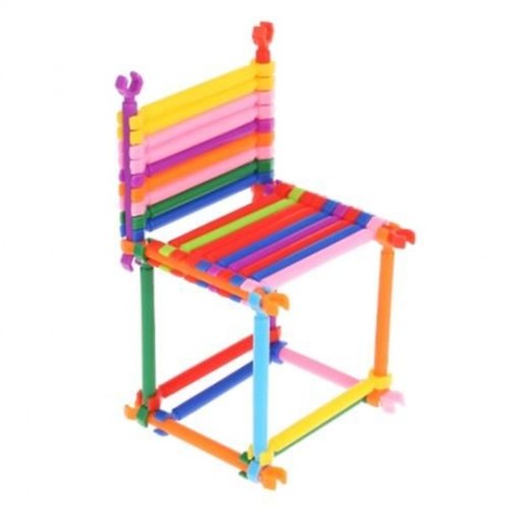 DIY GEOMETRY PLUG PUZZLE BUILDING BLOCKS ACTION TOY 800PCS (MULTICOLOR)