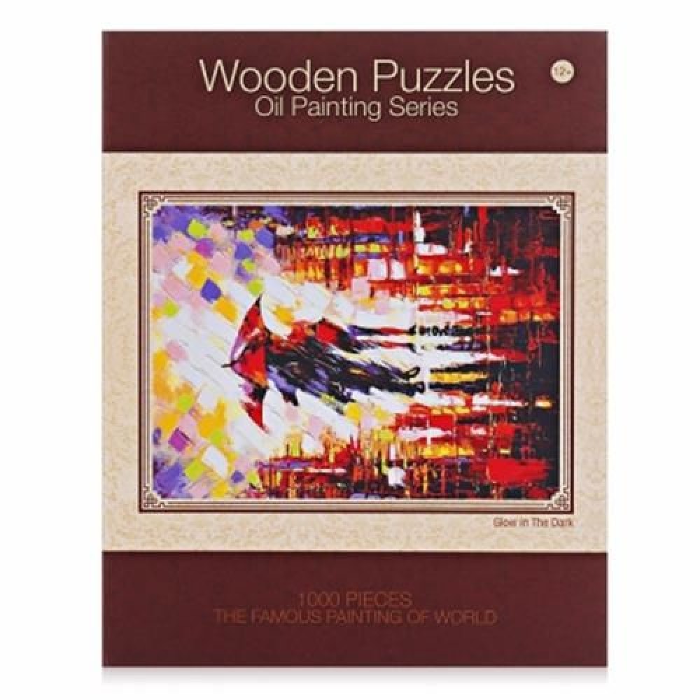LUMINOUS WOODEN PUZZLES OIL PAINTING SERIES RAINY SCENE (COLORFUL)