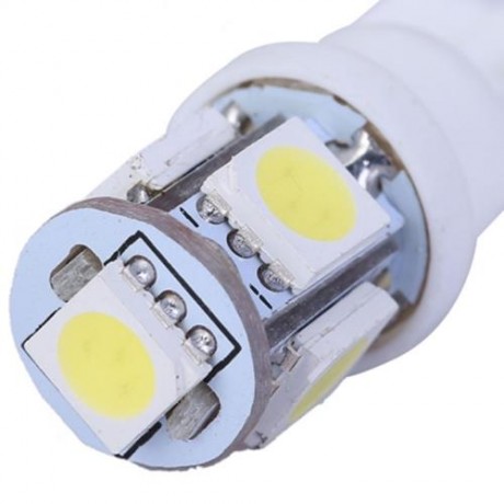 JIAWEN 10PCS T10 LED CAR BULBS 5050 SMD WHITE WEDGE INTERIOR SIDE DASHBOARD LICENSE LIGHT 