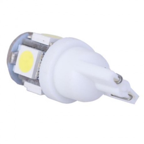 JIAWEN 10PCS T10 LED CAR BULBS 5050 SMD WHITE WEDGE INTERIOR SIDE DASHBOARD LICENSE LIGHT 