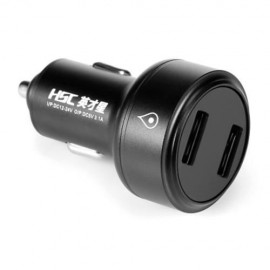 HSC 109A CAR CHARGER 3.1A INTELLIGENT CURRENT ASSIGNATION (BLACK)