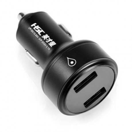 HSC 109A CAR CHARGER 3.1A INTELLIGENT CURRENT ASSIGNATION (BLACK)