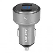 HSC 109A CAR CHARGER 3.1A INTELLIGENT CURRENT ASSIGNATION (GRAY)