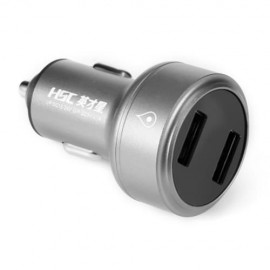 HSC 109A CAR CHARGER 3.1A INTELLIGENT CURRENT ASSIGNATION (GRAY)