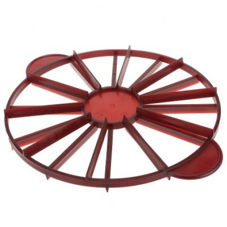 Plastic Round Cake Cutter Slicer 10 or 12 Slices (WINE RED)