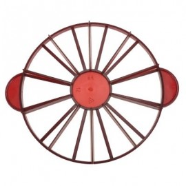 Plastic Round Cake Cutter Slicer 10 or 12 Slices (WINE RED)