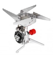 ULTRALIGHT PORTABLE WINDPROOF CAMPING COLLAPSIBLE STOVE (SILVER)