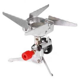 ULTRALIGHT PORTABLE WINDPROOF CAMPING COLLAPSIBLE STOVE (SILVER)