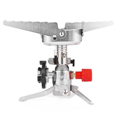 ULTRALIGHT PORTABLE WINDPROOF CAMPING COLLAPSIBLE STOVE (SILVER)