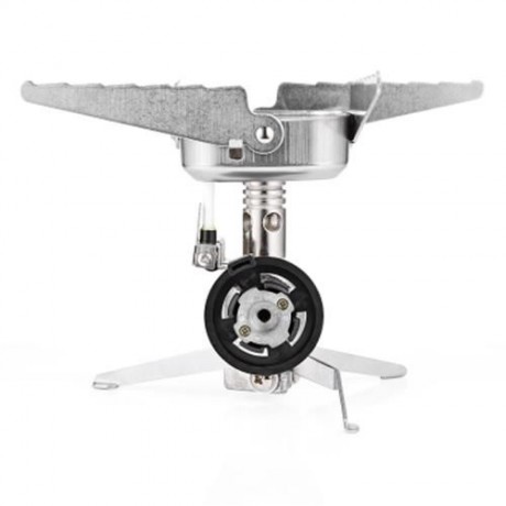 ULTRALIGHT PORTABLE WINDPROOF CAMPING COLLAPSIBLE STOVE (SILVER)
