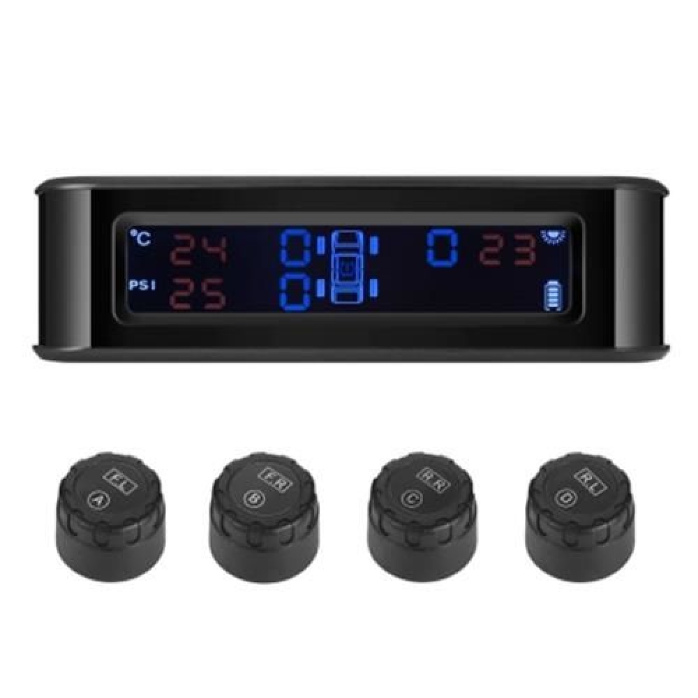 ZEEPIN C220 CAR TPMS VOICE BROADCAST 4 EXTERNAL SENSORS (BLACK)