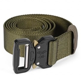 GAMEIT MILITARY TACTICAL BELT WAIST STRAP WITH BUCKLE (GREEN)